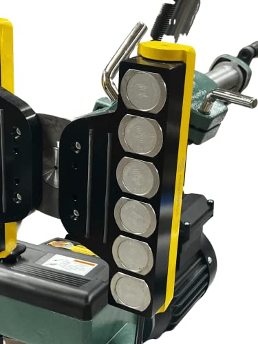 Magswitch Power Feeder Mount - Low Profile Mount for use on cast Iron tablesaw Tables - Powerful, switchable Magnets with Optional 4 Magnet mounting Magswitch