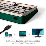DRAOZA GK61 Custom DIY Gaming Mechanical Keyboard Kit, Aluminum Metal CNC Shell, RGB Hot Swap 3pin/5pin Switch, Programmable Triple Mode Bluetooth DRAOZA