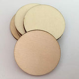 Healifty 100PCS Decorative Wood Slices Embellishments Unfinished Wood Slices Tree bark Wood Discs Wooden Cutouts Unfinished Coaster Wooden Slices for Healifty