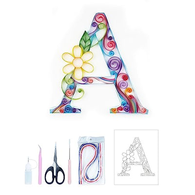 Uniquilling Quilling Kit Paper Quilling Kit for Adults Beginner, Handmade DIY Craft Quilling Paper Filigree Painting Kit Tools, Room Wall Art Decor