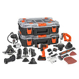 BLACK+DECKER MATRIX 20V MAX Power Tool Kit, Includes Cordless Drill, 12 Attachments and Storage Case (BDCDMT1212KITC1) BLACK+DECKER