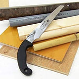 KAKURI Japanese Pull Saw for Bamboo Cutting 8-1/4" Razor Sharp Japanese Steel Blade, Hand Bamboo Saw with Blade Cover Case, Made in JAPAN KAKURI