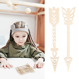 Milisten 10pcs Hollow Arrow Unfinished Wooden Tags Wood Slices DIY Craft Decorations Wood Hanging Ornaments Direction Signs Wedding Decoration DIY Milisten