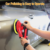 PioneerWorks Electric Random Orbital Sander, Brushless Motor Powerful 350W,10000 RPM,6-Inch For Professional-Grade Woodworking, Polishing,Carpentry PIONEERWORKS