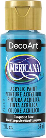 DecoArt Americana Acrylic Paint, 2-Ounce, Turquoise Blue DecoArt