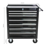 7 Drawer Rolling Tool Chest,Tool Cabinet on Wheels with Locking System,Rolling Tool Box Organizer Tool Case,Multifunctional Tool Cart Mechanic Tool Fulvari