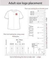 Karpoulra Tshirt Ruler Guide for Vinyl Alignment - Left Chest, T Shirt Ruler Alignment Tool Placement for Embroidery Heat Press Printing (Adult Men Karpoulra