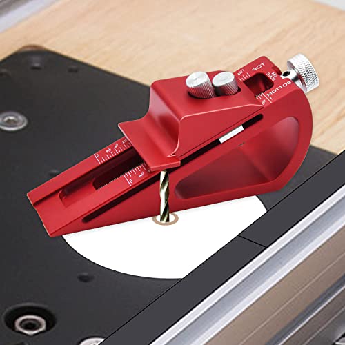 Adjustable Setup Block Height Gauge, Kingson Aluminum Precision Woodworking Tools for Router and Table Saw Accessories, 1/64" up to 1-1/16" Range, Kingson