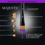 Majestic Royal and Langnickel Long Handle Paint Brush Set, Filbert, 7-Piece Majestic