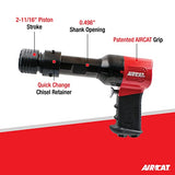 AIRCAT Pneumatic Tools 5300-B-T: Super Duty 0.498-Inch Shank Air Hammer 1,700 BPM - Hammer AIRCAT