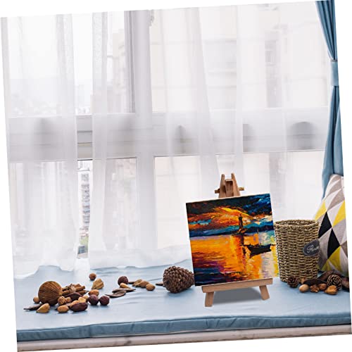 VILLFUL 5pcs Blank Wooden Picture Frame Unfinished Wood Frames DIY Wooden Photo Frames Wooden Bassinet Square Frame Unfinished Wooden Painting Boards VILLFUL