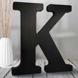 AOCEAN 8 inch Black Wood Letters Unfinished Wood Letters for Halloween Decorative Standing Letters Slices Sign Board Decoration for Craft Home Party AOCEAN