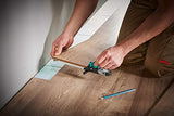 wolfcraft “Fitting Laminate and Design Flooring” Success Kit I 6976000 I Complete set consisting of universal angle & try square, contour gauge and wolfcraft
