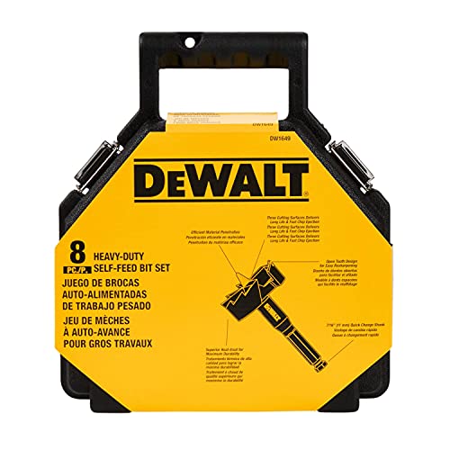 DEWALT Drill Bit, Self Feed, 8-Piece Kit (DW1649) DEWALT