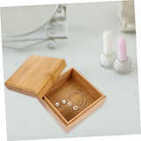 MAGICLULU 3 Pcs Wooden Storage Box Unfinished Wood Crates Jewelery Organzer Jewelry Organizer Clear Wooden Treasure Containers Tarot Jewelery MAGICLULU