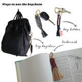 Macrame Kits for Adults Beginners,DIY Macrame Kit for Beginners,Macrame Starter Kit,Macrame Keychain Kit,Adults Macrame Supplies Craft Kit,Macrame WoodArtSupply