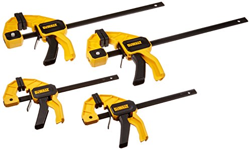 DEWALT DWHT83196 Medium and Large Trigger Clamps - 4 Pack - WoodArtSupply