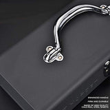 Edward Tools Metal ToolBox - Heavy Duty Portable Tool Box with Organizer Tray and Handle - Solid Metal Locking Latches - Scratch Resistant Finish Edward Tools