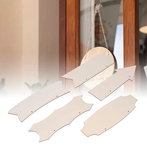 Wood Arrow Hanging Sign, 10 Pcs Blank Wood Plaque with Twines Unfinished Wooden Arrows Wall Decor for DIY Wooden Projects Craft Painting Holiday Ladieshow