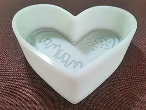 Mama Heart Leopard Car Freshie Mold Heart Shape Aroma Beads Baking Soap Resin Candles Mould-Oven Safe【Upgraded Soft Material】- XL. Size Fuehbur