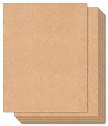 Brown Kraft Cardstock Thick Paper 100 Sheets, Ohuhu 8.5" x 11" Heavyweight 80lb Card Stock for Crafts and DIY Cards Making Ohuhu
