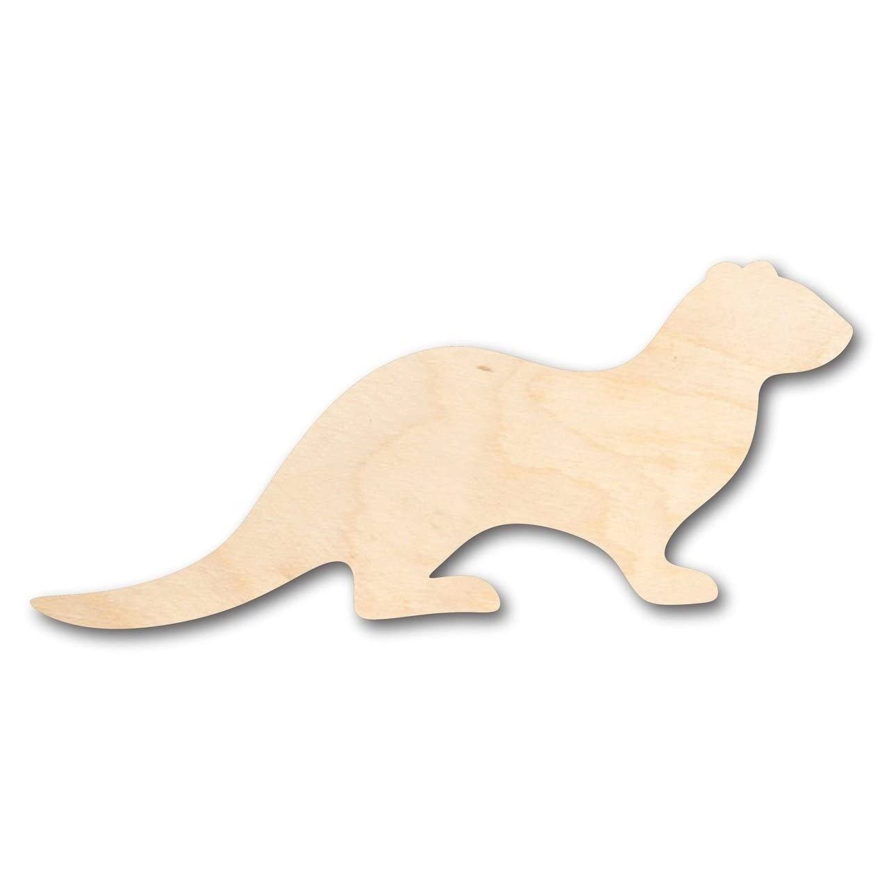 Unfinished Wood Otter Shape - Animal - Craft - up to 24" DIY 6" / 1/8" - WoodArtSupply