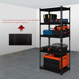 PACHIRA E-Commerce 5-Tier Garage Shelving Unit Heavy Duty Adjustable Storage Rack Metal Shelves for Kitchen, Garage, Office, 28" W x 12" D x 60" H PACHIRA E-Commerce