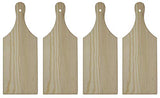 Package of 4 Unfinished Wooden Mini Cutting Boards for Decorating and Crafting WoodArtSupply