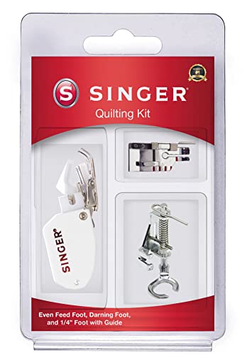 Quilting Presser Feet Kit,Silver - WoodArtSupply