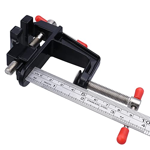 Eyech Mini Table Clamp Portable Work Bench Vise, Small Bench Vice Aluminum Miniature Jewelers Hobby Clamps Craft Repair Tool Eyech
