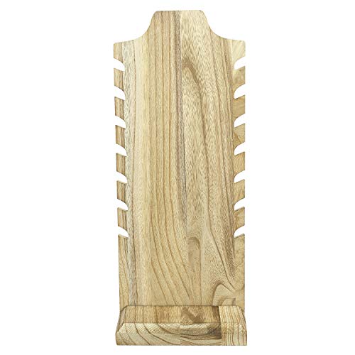 MOOCA Lightweight Wooden Necklace Display Stand - Freestanding Easel Holder for Multiple Necklaces, Oak Color MOOCA
