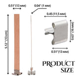 BELMAKS 151PCS Candle Making Set – Wooden Candle Wicks with Metal Base for Candle Making Smokeless Wood Wicks for Candles with Candle Wick Trimmer BELMAKS