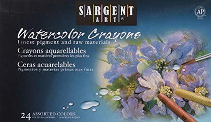 Sargent Art 22-1124 24 Premium Watercolor Crayons - WoodArtSupply