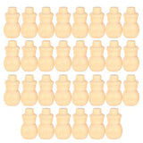30Pcs Unfinished Wood Peg Dolls, Snowman Wooden Tiny Doll Wood Snowman Figures Wooden Peg People for Craft Art Projects and Decoration HERCHR