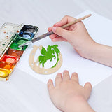 COHEALI 36pcs Unfinished Wood Horseshoe Cutouts Blank Horseshoes Wooden Slices Unicorn Chips for DIY Craft Wedding Birthday Party Decor Christmas COHEALI