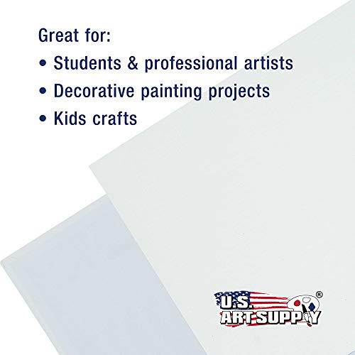 US Art Supply 8 X 10 inch Professional Artist Quality Acid Free Canvas Panel Boards for Painting Value Pack of 12 (1 Full Case of 12 Single Canvas U.S. Art Supply