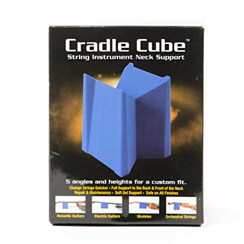 MusicNomad Cradle Cube, Neck Rest & Support for Electric, Acoustic, & Bass Guitar, (MN206) MusicNomad