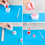 Reusable Silicone Mat Set (A3, A4, A5, A6) for Resin Crafts Jewelry Casting Molds, Food Grade Silicone Placemat, Waterproof Heat-Resistant Tomorotec