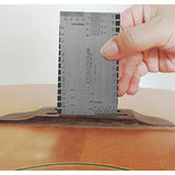 TIMESETL 17 Pcs Guitar Luthier Tools Including 4 Guitar Notched Radius Gauges, 9 Understring Radius Gauge Luthier Tools, 32 Blades Feeler Gauge, TIMESETL