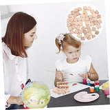 COHEALI 100 Pcs Wooden six Sided dice 6 Sided Dice Bulk Blank Wooden Dice Bulk Unfinished Square Blocks Couples dice Painting Wooden dice Blanks for COHEALI