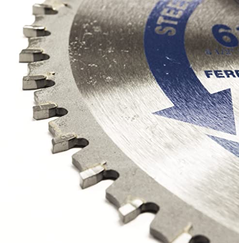 Benchmark Abrasives 6-1/2" TCT Saw Blades, Tungsten Carbide Tipped Circular Metal Cutting Saw Blades for Steel, Stainless Steel, Nickel, Titanium, Benchmark Abrasives