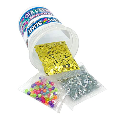 Cra-Z-Slimy 4 Pack Glitter Slime Set – Comes with 3 Colors of Pre-Made Glitter Slime and Glitter Add-Ins - WoodArtSupply