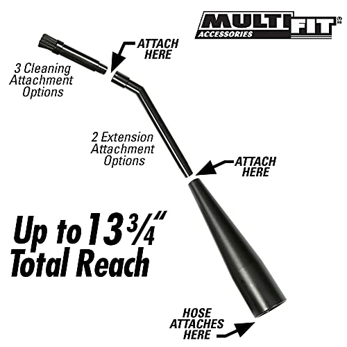 WORKSHOP Wet/Dry Vacs Multi-Fit Wet Dry Vacuum Accessories VT1215 Vacuum Micro Cleaning Kit Vacuum Attachments For Compact Wet Dry Shop Vacuum, WORKSHOP Wet/Dry Vacs
