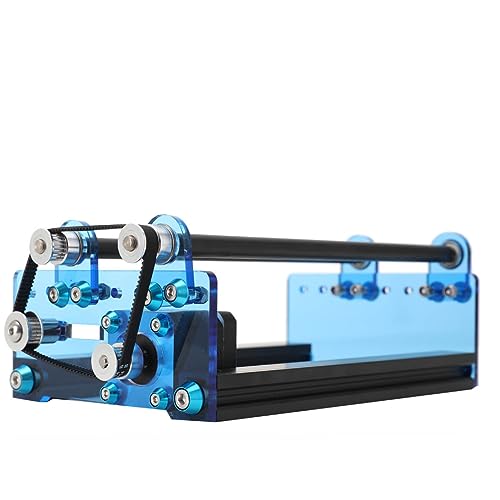 COYWEH Laser Rotary Y-axis Roller, Laser Engraver Rotary Attachment for Engraving Cutting Cylindrical Objects Cans COYWEH