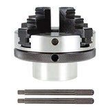 findmall Wood Lathe Chuck, 3-Inch 4 Jaw Chuck with 1-Inch by 8 TPI Spindles findmall