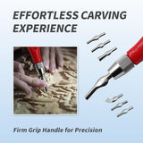 Stamp Making Kit for Adults Stamp Carving Tool Set Wood Carving Kit Carving Tool with 6 Blades Rubber Stamp Making Tools for Printmaking and DIY BRBASAP