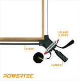 POWERTEC 71017 Quick Release Band Clamp | Woodworking Frame Clamping Strap Holder POWERTEC