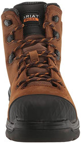 Ariat Mens Turbo Outlaw 6" Waterproof Carbon Toe Work Boot Barley Brown 8.5 Wide Ariat