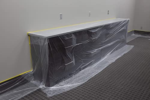 PlazMask Pre-Taped Masking Film (1 Roll, 5-Feet X 65-Feet) PlazMask