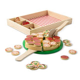 Melissa & Doug Wooden Pizza Play Food Set With 36 Toppings - Pretend Food And Pizza Cutter/ Toy For Kids Ages 3+ Melissa & Doug